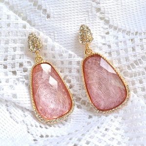 3/$20 Sale- Gold & Rose Kendra Style Drop Post Studs